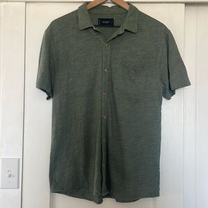 Lucky Brand | Men’s Green Short Sleeve Button Up M